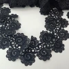 Direct sales and wholesale of black lace embroidery water-soluble lace clothing accessories from the manufacturer Specification image